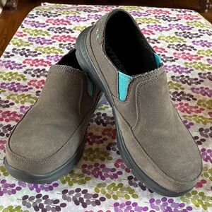 HYTEST steel toed slip on suede shoe